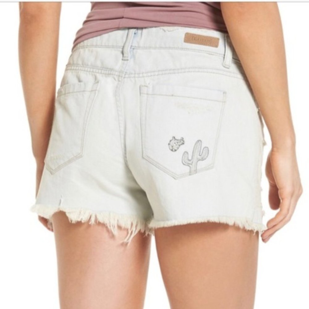 BLANKNYC Tomboy Distressed Denim Jean Shorts